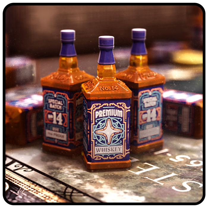 Pittsburgh wooden whiskey upgraded to 3D Resin Whiskey Tokens, contenido oficial incluido en Brass: Pittsburgh — Collector's Edition (Inglés, Preventa)