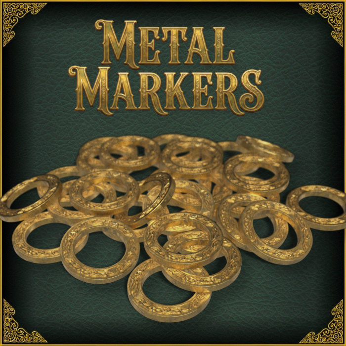 Capitals of Tactoria — Metal Markers Upgrade incluido en el lote