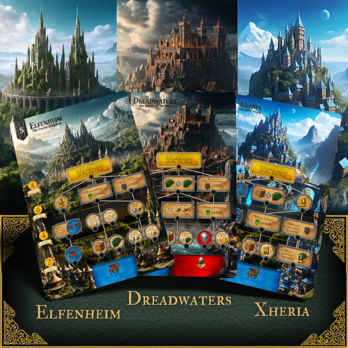Capitals of Tactoria — Elfenheim, Dreadwaters and Xheria - Expansion Capitals incluido en el lote