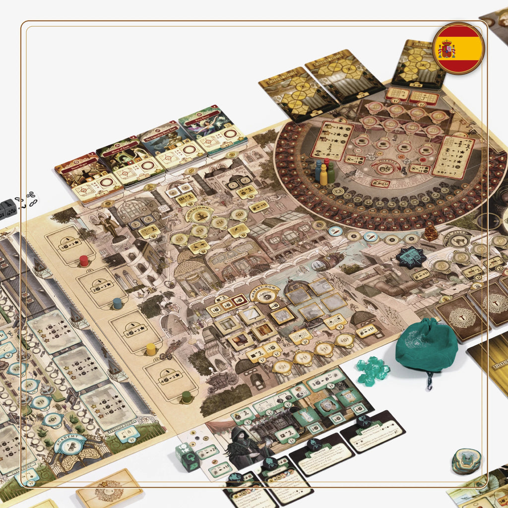 Trickerion Edicion Aniversario en espanol, detalle del tablero principal