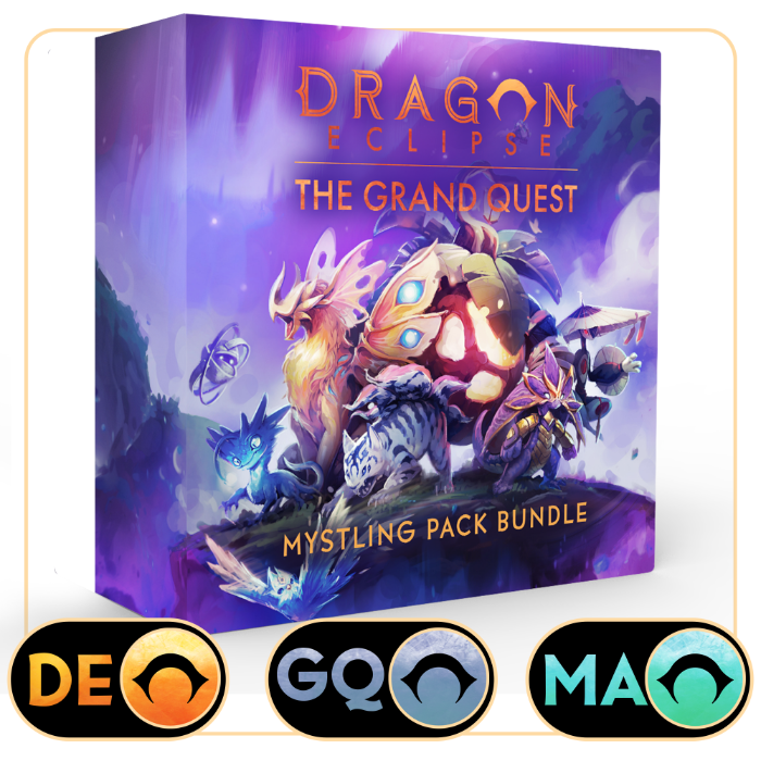 Mystling Pack Bundle with storage box, contenido oficial incluido en Dragon Eclipse: The Grand Quest — Ultimate All‑In + Challenger (Español, Sundrop, Preventa)
