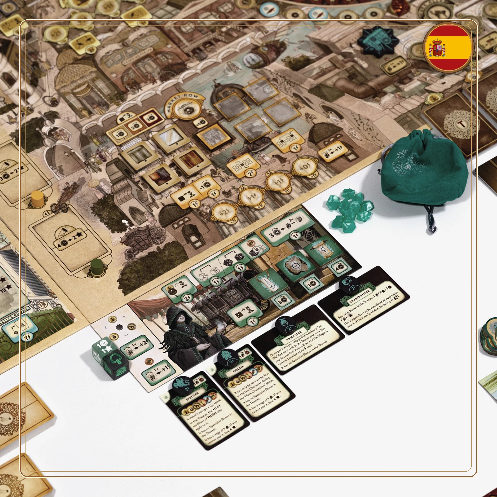 Trickerion Edicion Aniversario en espanol, monedas bolsa y componentes