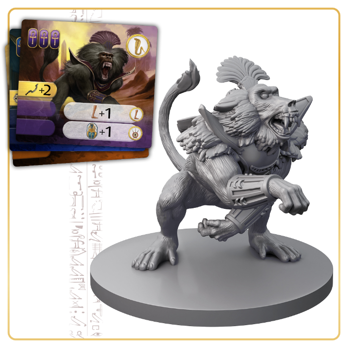 The Baboon Game Up, contenido oficial incluido en Kemet: Rise of the Gods — New God Pledge All-in (Español)