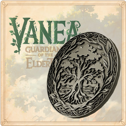 VANEA: Guardians of the Eldertree (Relaunch) — 🪙First player metal coin "Elder Tree" (Follower gift) incluido en el lote