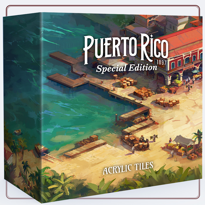 Acrylic Tiles, contenido oficial incluido en Puerto Rico 1897 — Grande Pledge (Inglés, Seminuevo)