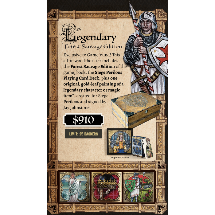 Forest Sauvage Legend Edition, contenido oficial incluido en Siege Perilous — Forest Sauvage Legend Edition (Inglés, Preventa)