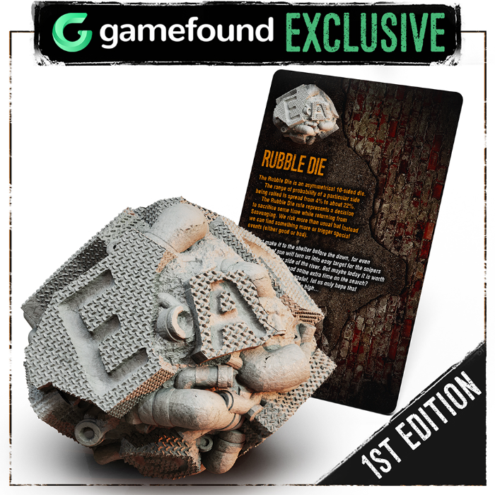The Rubble Die, contenido oficial incluido en This War of Mine Second Edition — Veteran Pledge (Inglés, Sundrop, Preventa)