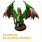 Referencia visual de modelos pintados de Dragon Eclipse; no incluidos