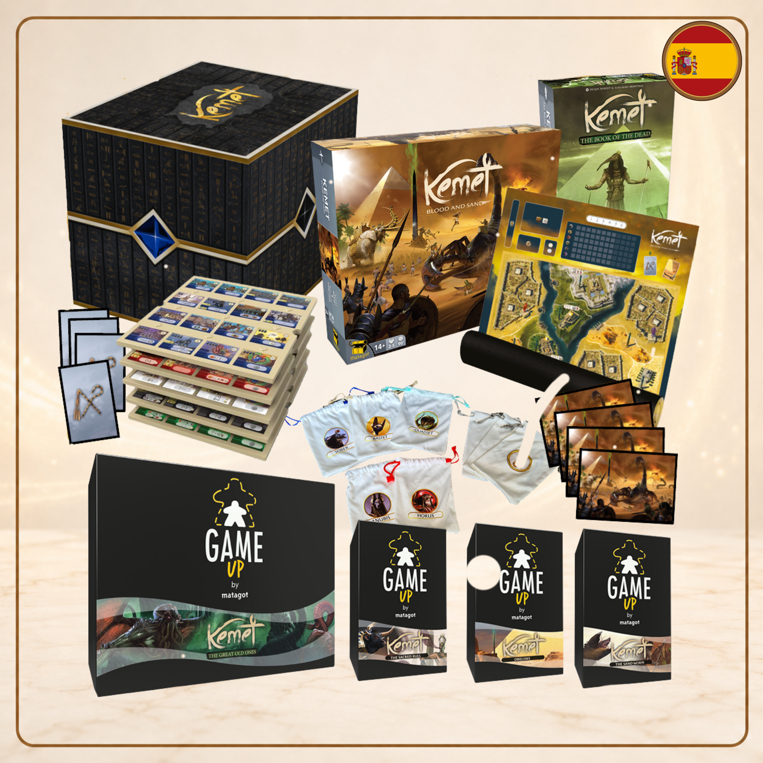 Kemet: Rise of the Gods New God Pledge All-In en español