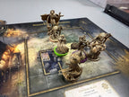 Partida de Lands of Evershade con cartas y tablero — imagen de referencia