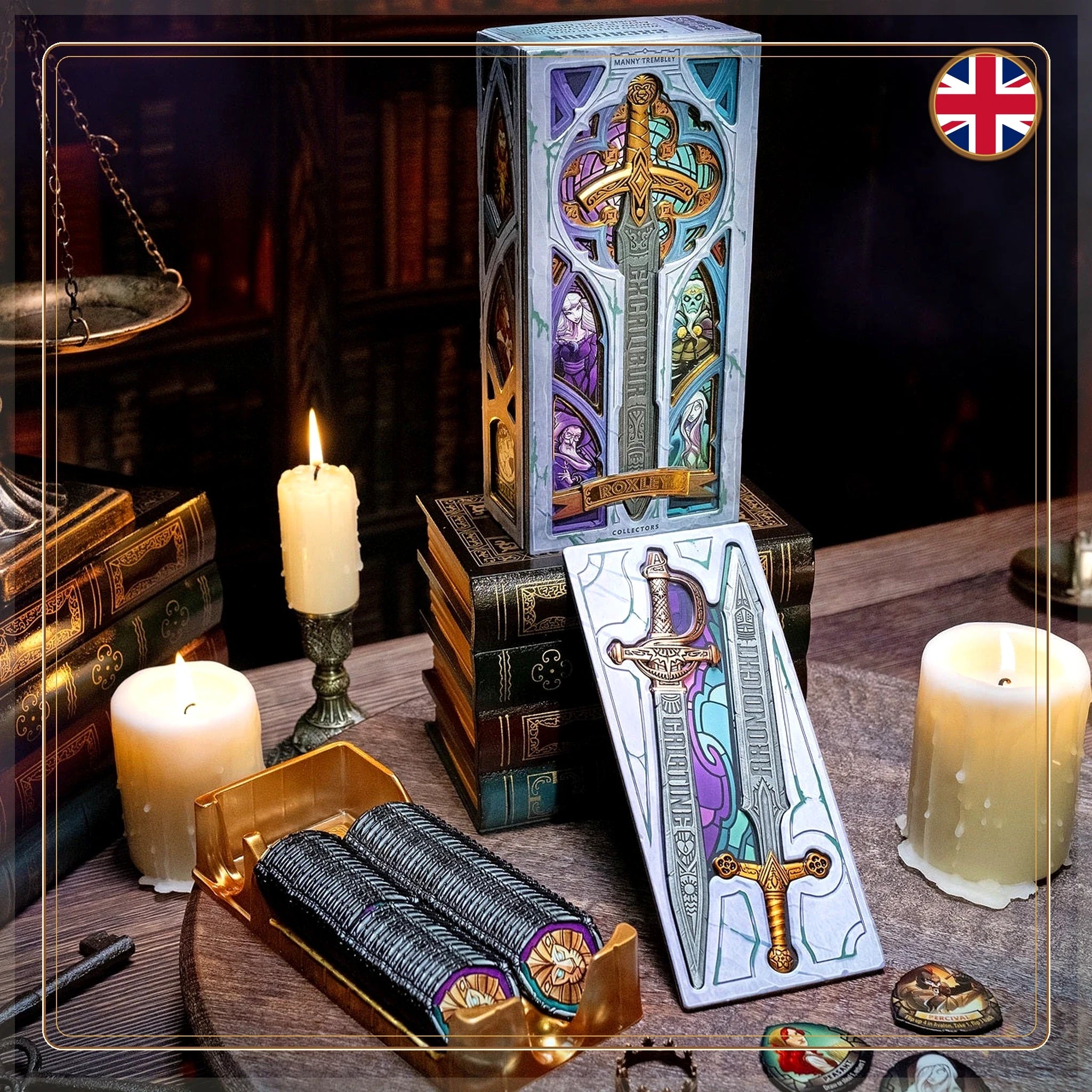 Excalibur Collector's Edition en ingles con caja, fichas y tablero del juego de mesa