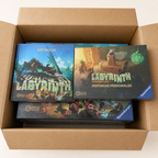 Labyrinth Chronicles All-In en español, libro de arte, Historias Personales y cajas del lote