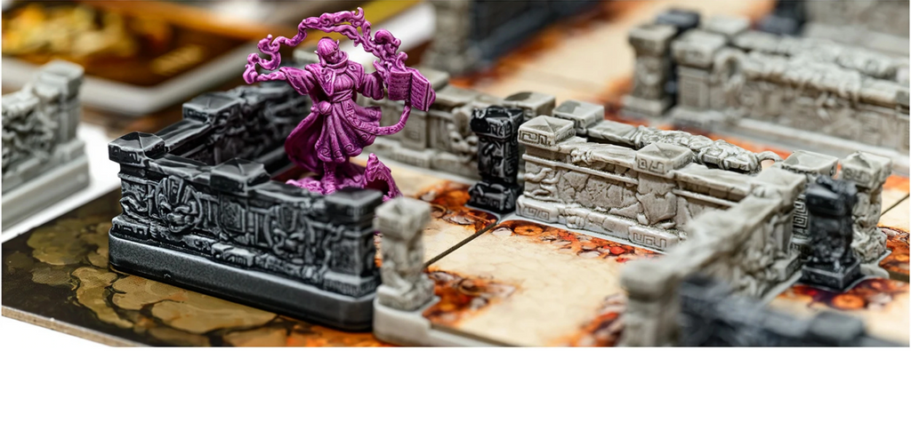 Labyrinth Chronicles All-in Sundrop, tablero secundario y componentes