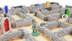 Labyrinth Chronicles All-in Sundrop, tablero con muros y componentes