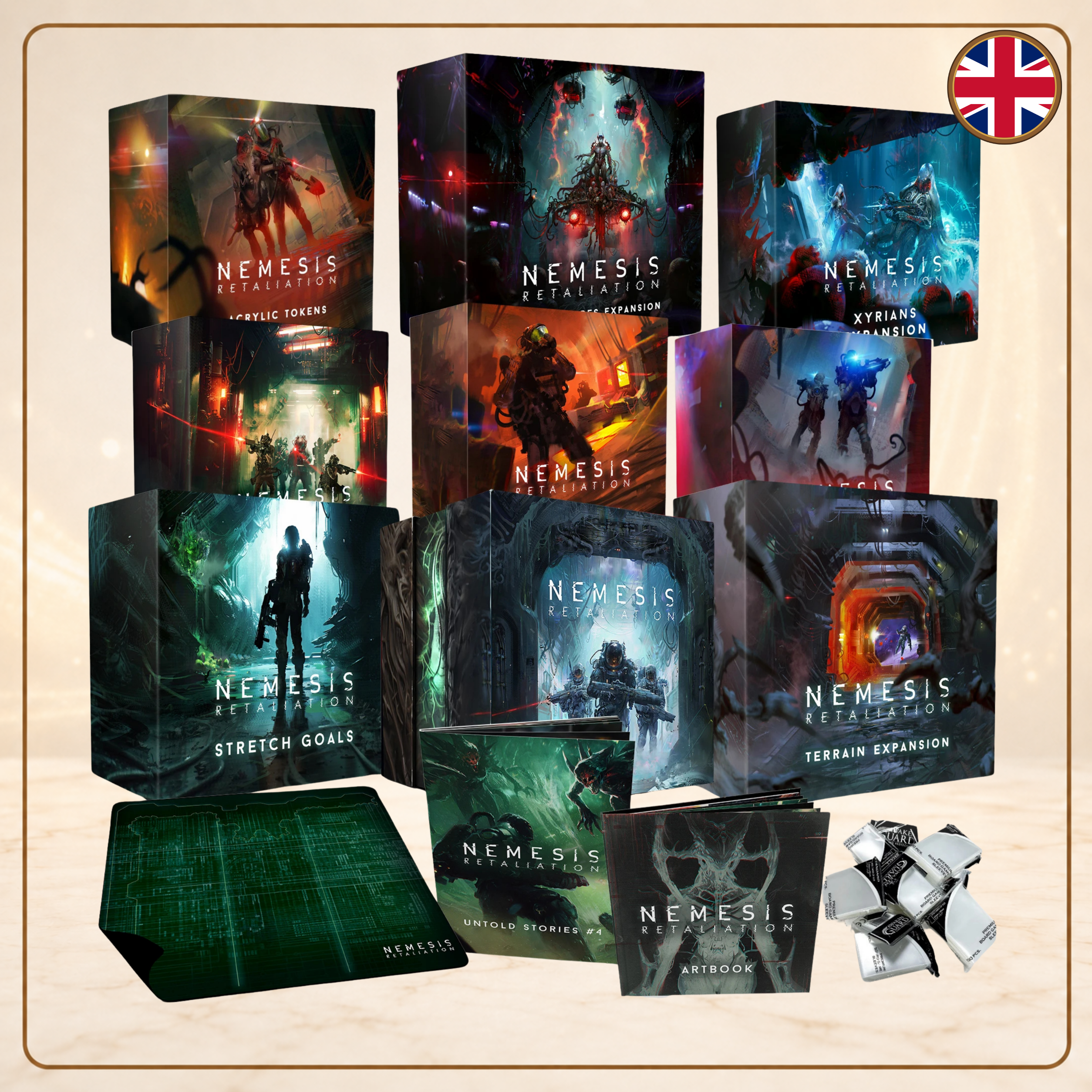 Nemesis Retaliation Veteran Pledge en inglés, seminuevo y sin Sundrop