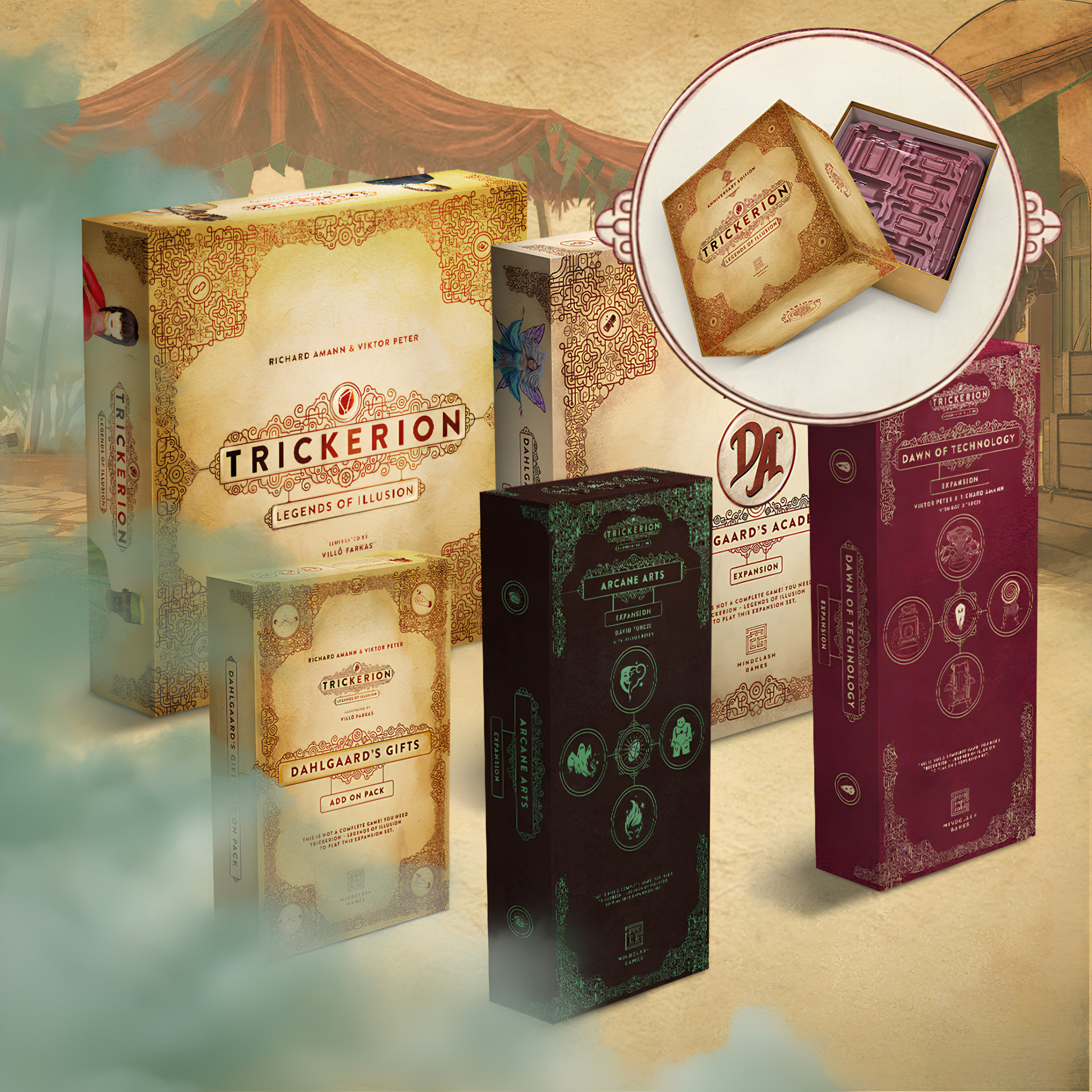 Caja grande de almacenamiento Trickerion Anniversary vacía — segunda vista